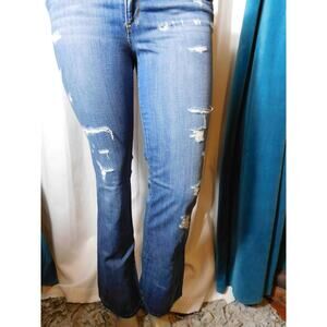 Joe's JJ Women Distress Jeans Size 31 X 32 Boot-Cut